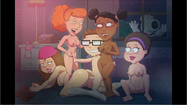 Family Guy Porn Megs Frirnds - Steve fucking Meg and her friends - Rule 34 Porn