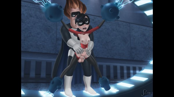 From The Incredibles Violet Sex - Syndrome Puts Violet In An Electrical Prison - Rule 34 Porn
