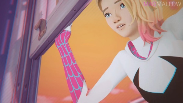 Spider Gwen Caught Miles Jerking Off - Rule 34 Porn