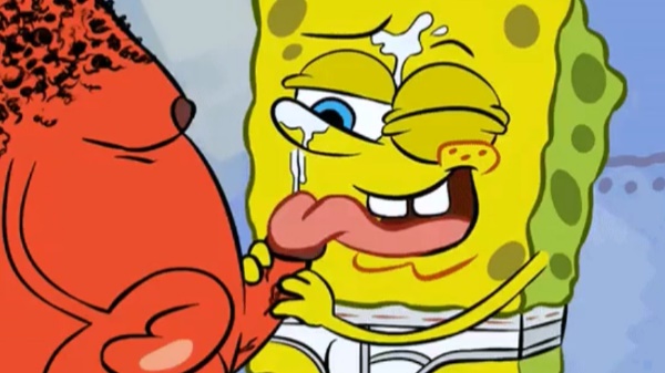 Spongebob Gay Cartoon Porn - SpongeBob Licking Something Red - Rule 34 Porn