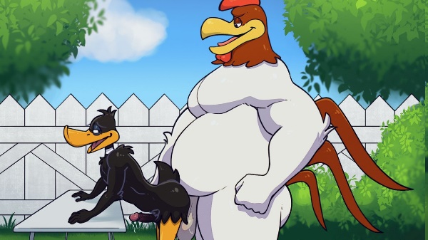 Daffy Duck and Huge Chicken Cock - Rule 34 Porn