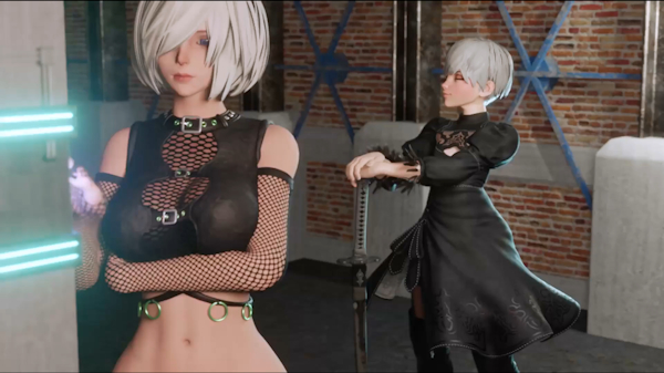 2B Feminizing 9S - Rule 34 Porn 